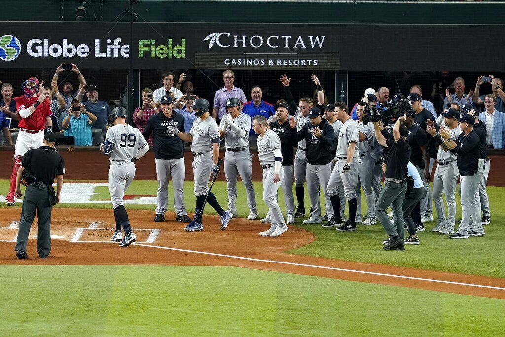Yankees Rangers Baseball